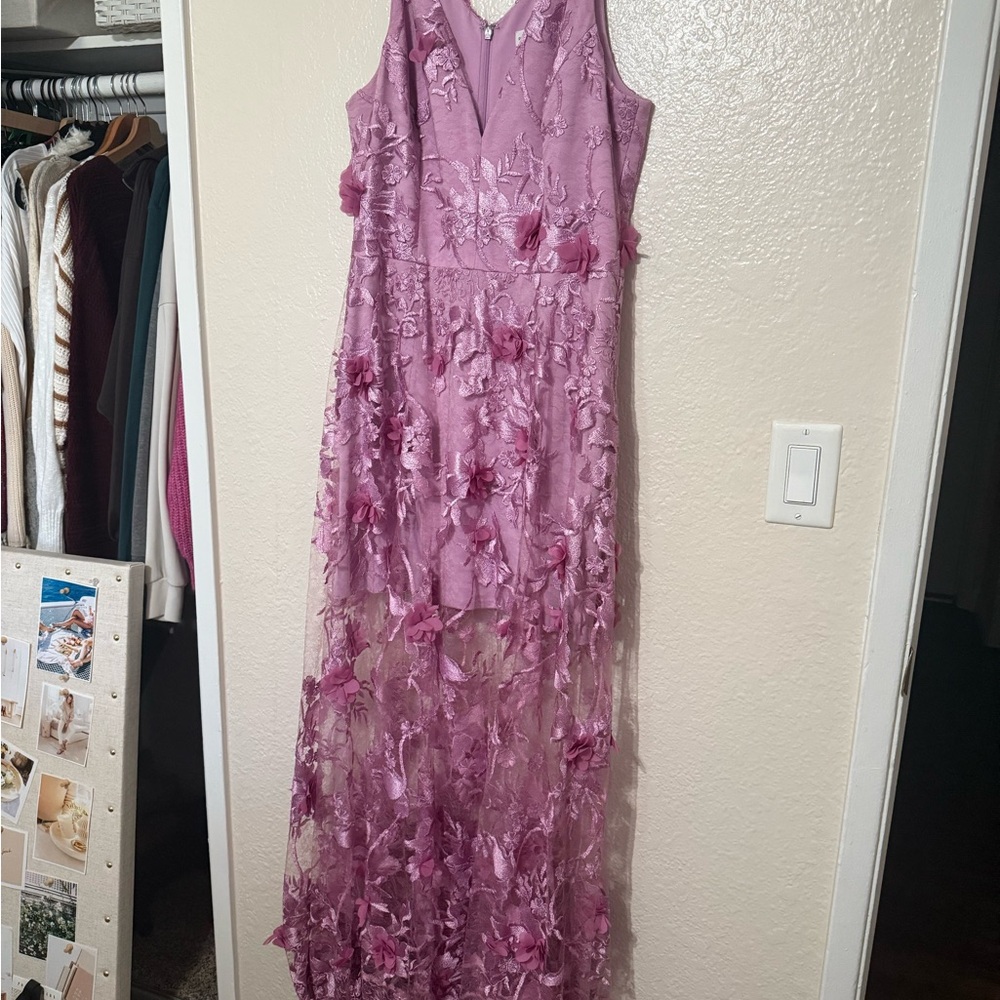 Dress the Population Lavender Floral Maxi Dress - Picture 2 of 6